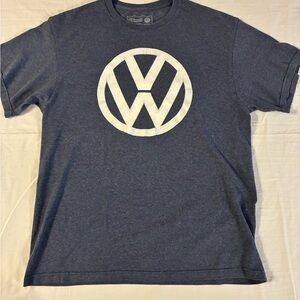 Men's Blue VW Logo T-Shirt size Large. Officially Licensed by Volkswagen